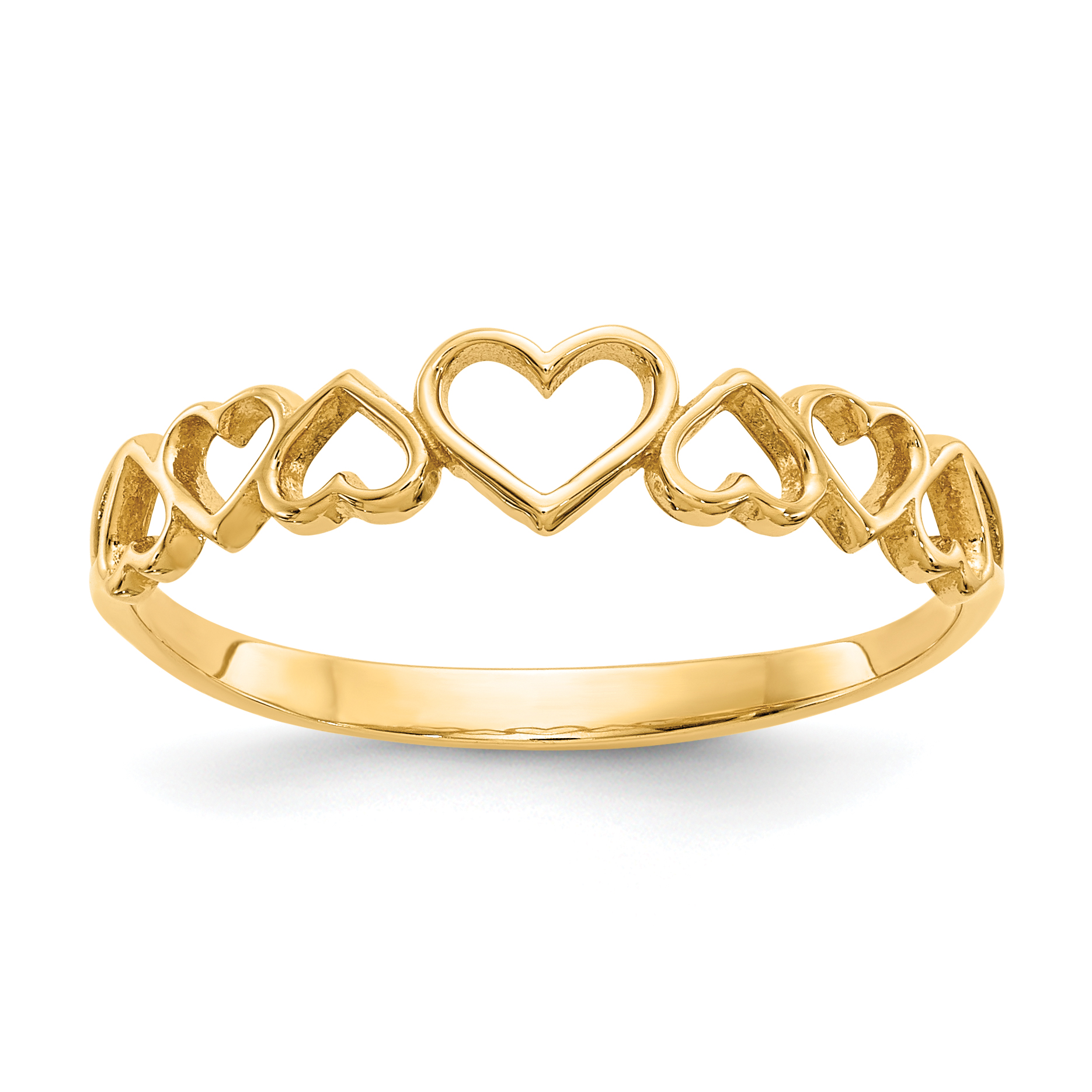 14k Hearts Ring (K5748)