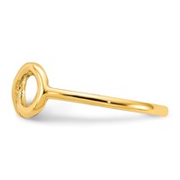 14K Yellow Gold Polished Infinity Ring view 3
