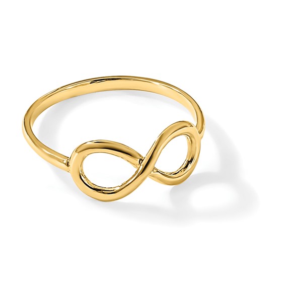 Gold Polished Infinity Ring