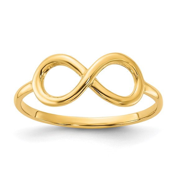 Gold Polished Infinity Ring