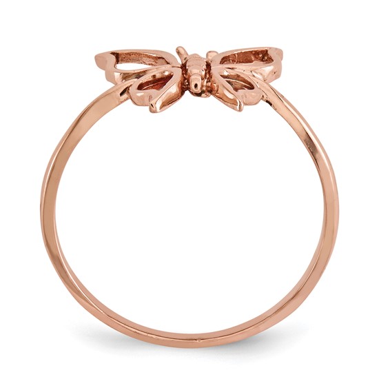 Gold Polished Butterfly Rings