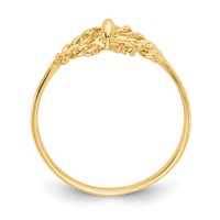 14K Polished Bow Ring view 2