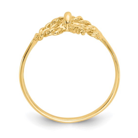 14k Polished Bow Ring