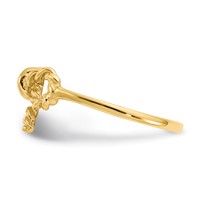 14K Polished Bow Ring view 3
