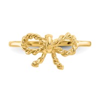 14K Polished Bow Ring view 5