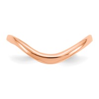 14K Rose Gold Polished Wave Fashion Thumb Ring view 3