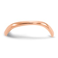 14K Rose Gold Polished Wave Fashion Thumb Ring view 5
