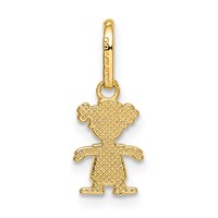 14K Yellow Gold Polished Little Girl Pendant view 3