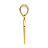 14K Polished TE Amo Heart Pendant view 2