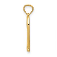 14K Yellow Gold Polished Mom in Heart Pendant with Infinity Symbol view 2