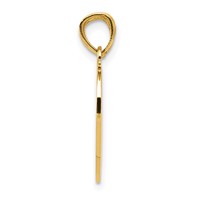14K Yellow Gold Satin and Polished Daughter-mom 2-Piece Break-Apart Heart Pendant view 2
