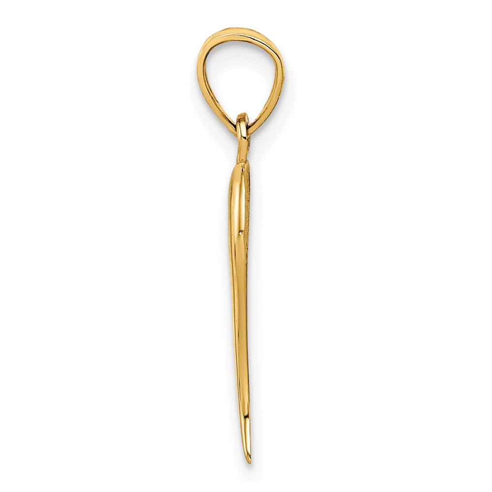 14k Italian Horn Pendant (K5926)