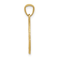 14K Yellow Gold Polished Tree of Life in Round Pendant view 2