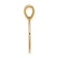 14K Yellow Gold Gold Polished Tree in Circle Pendant view 2