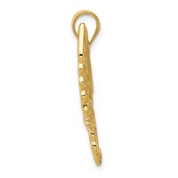 14K Polished Large Filigree Butterfly Pendant view 2