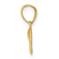 14K Yellow Gold Polished Elephant Pendant view 2