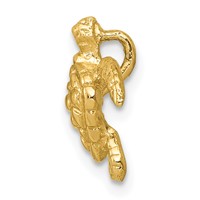 14K Yellow Gold Polished Small Sea Turtle Chain Slide view 2