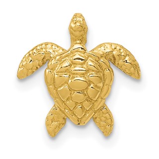 Gold Polished Turtle Pendants