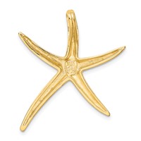 14K Yellow Gold Large Polished Starfish Omega Slide view 3