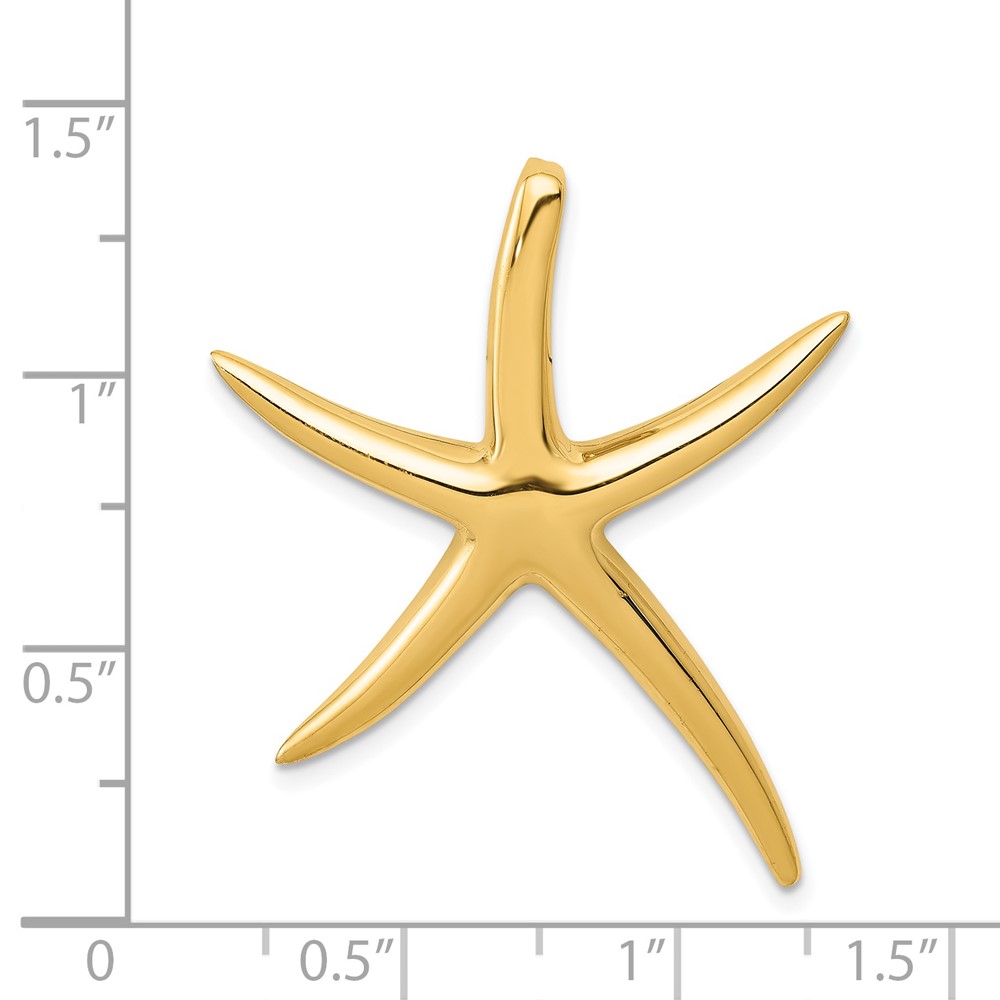 14k Polished Starfish Slide (K6067)