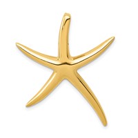 14K Yellow Gold Large Polished Starfish Omega Slide view 1