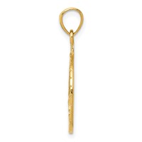 14K Yellow Gold Polished and Diamond-cut Masonic Symbol Pendant view 2