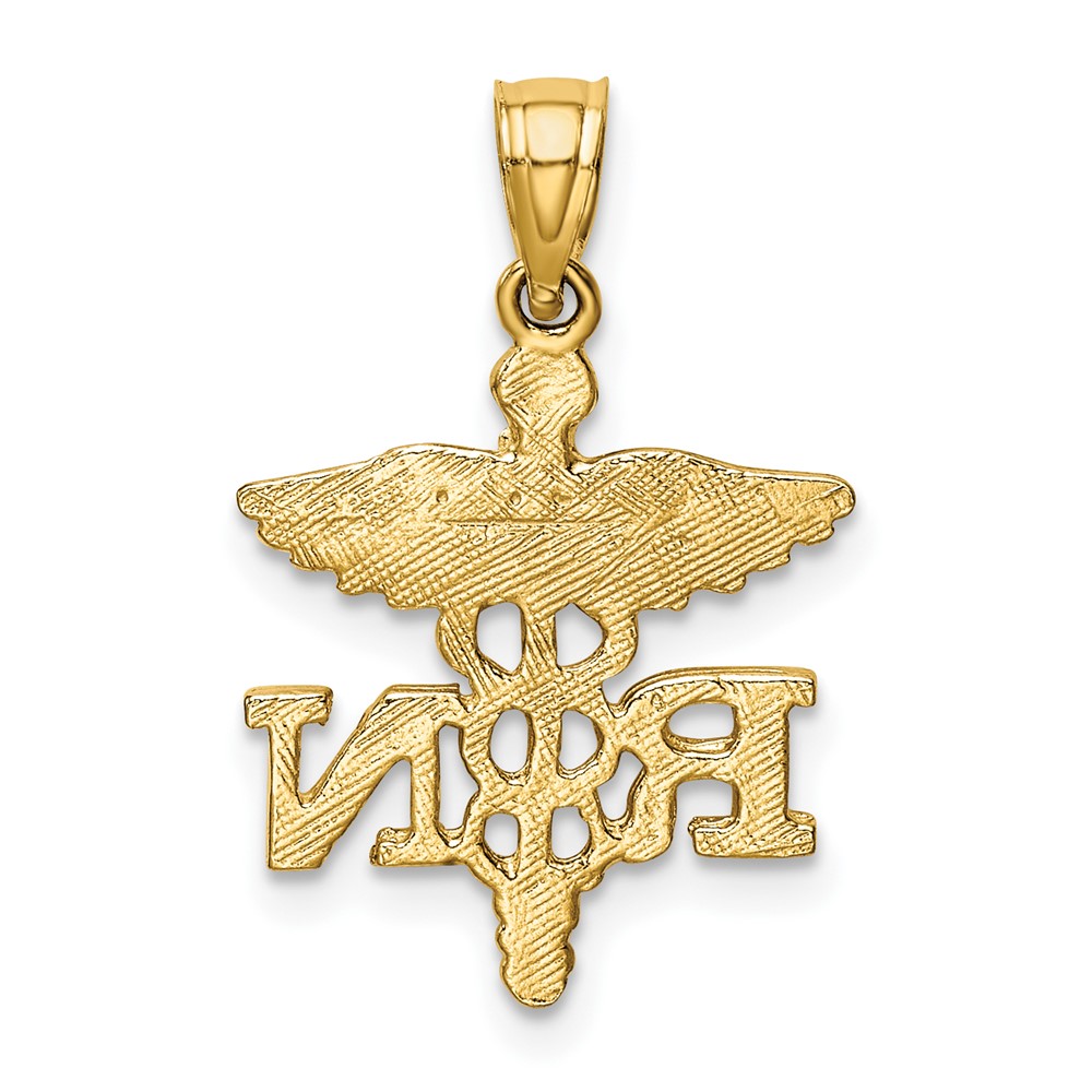 14k Diamond-cut RN Pendant (K6118)