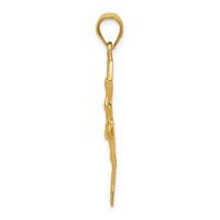 14K Polished Large Ballerina Pendant view 2