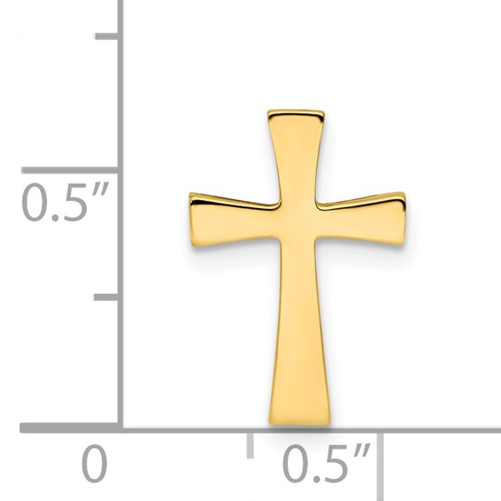 Gold Cross Chain Slide Pendant