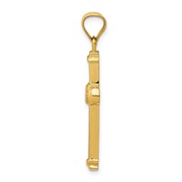 14K CZ Cross Pendant view 2