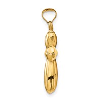 14K Polished Stamping Cross Pendant view 2