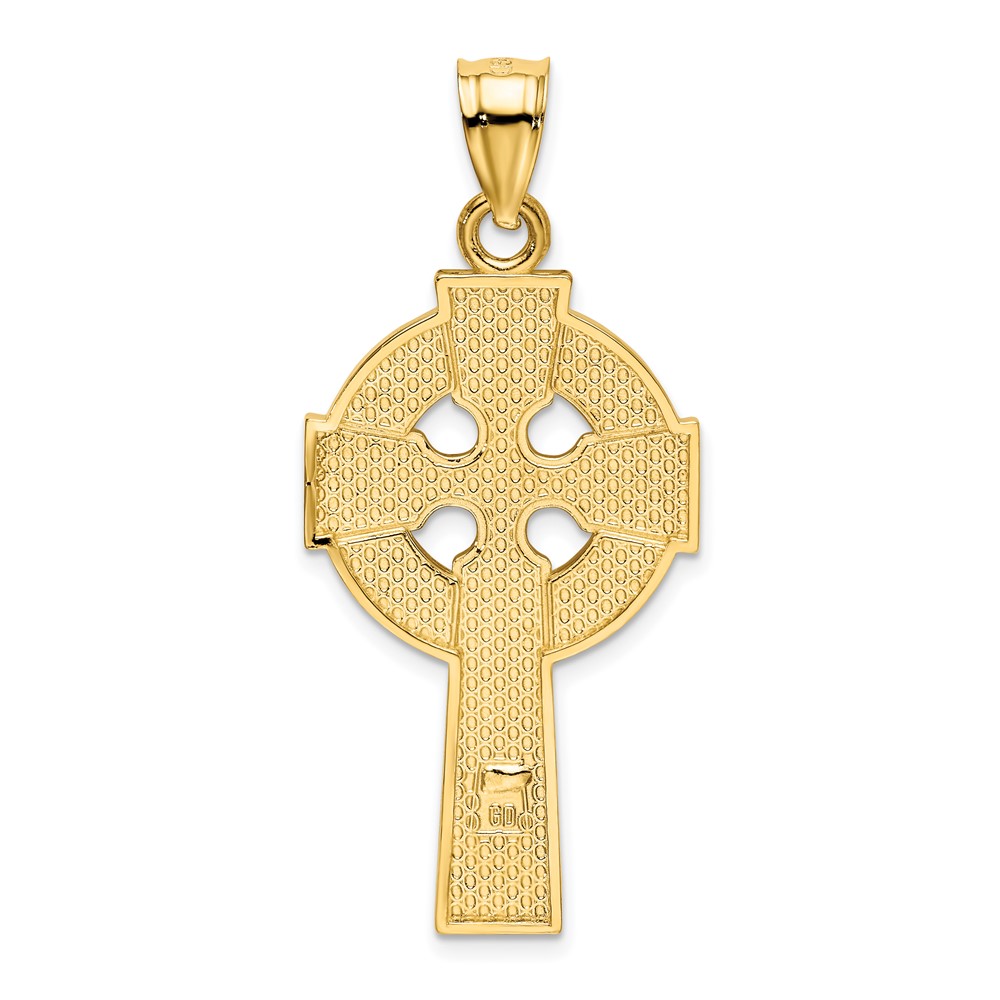 14k Polished Celtic Cross Pendant (K6233)