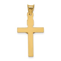 14K Two-Tone Crucifix Pendant view 4