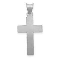14K White Gold Crucifix Pendant view 4