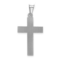 14K White Gold Crucifix Pendant view 3