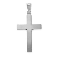 14K White Gold Crucifix Pendant view 4