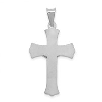 14K White Gold Crucifix Pendant view 4