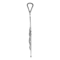 14K White Gold Crucifix Pendant view 2