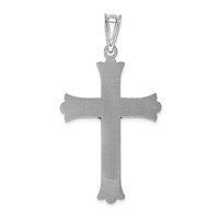 14K White Gold Crucifix Pendant view 4