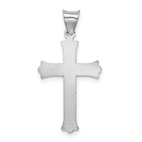 14K White Gold Crucifix Pendant view 4