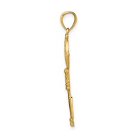 14K Polished Solid San Benito 2-Sided Key Pendant view 2