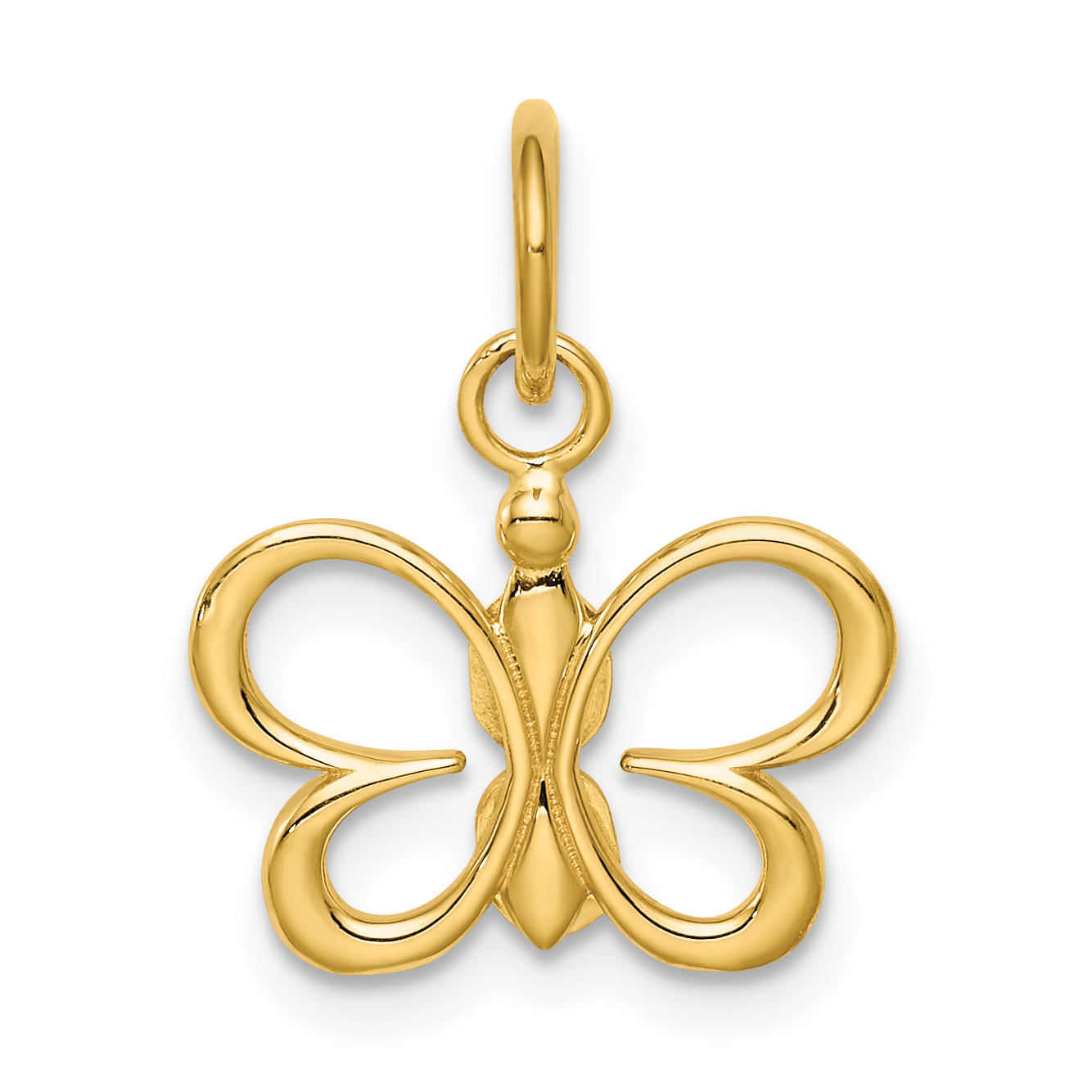 14k Butterfly Pendant (K6412)