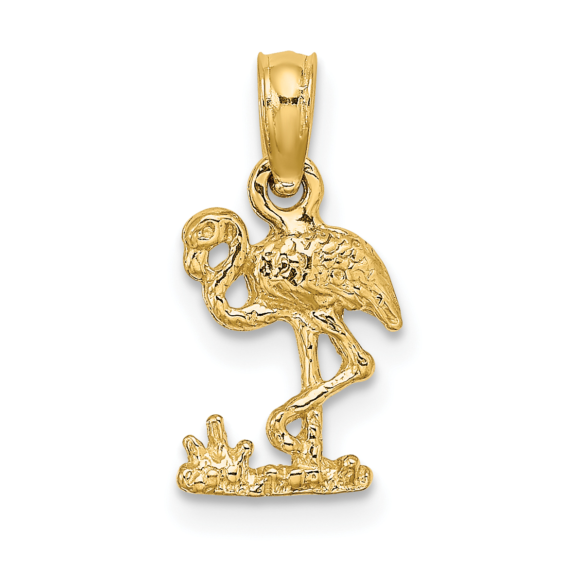14K Mini Flamingo Charm (K6433)