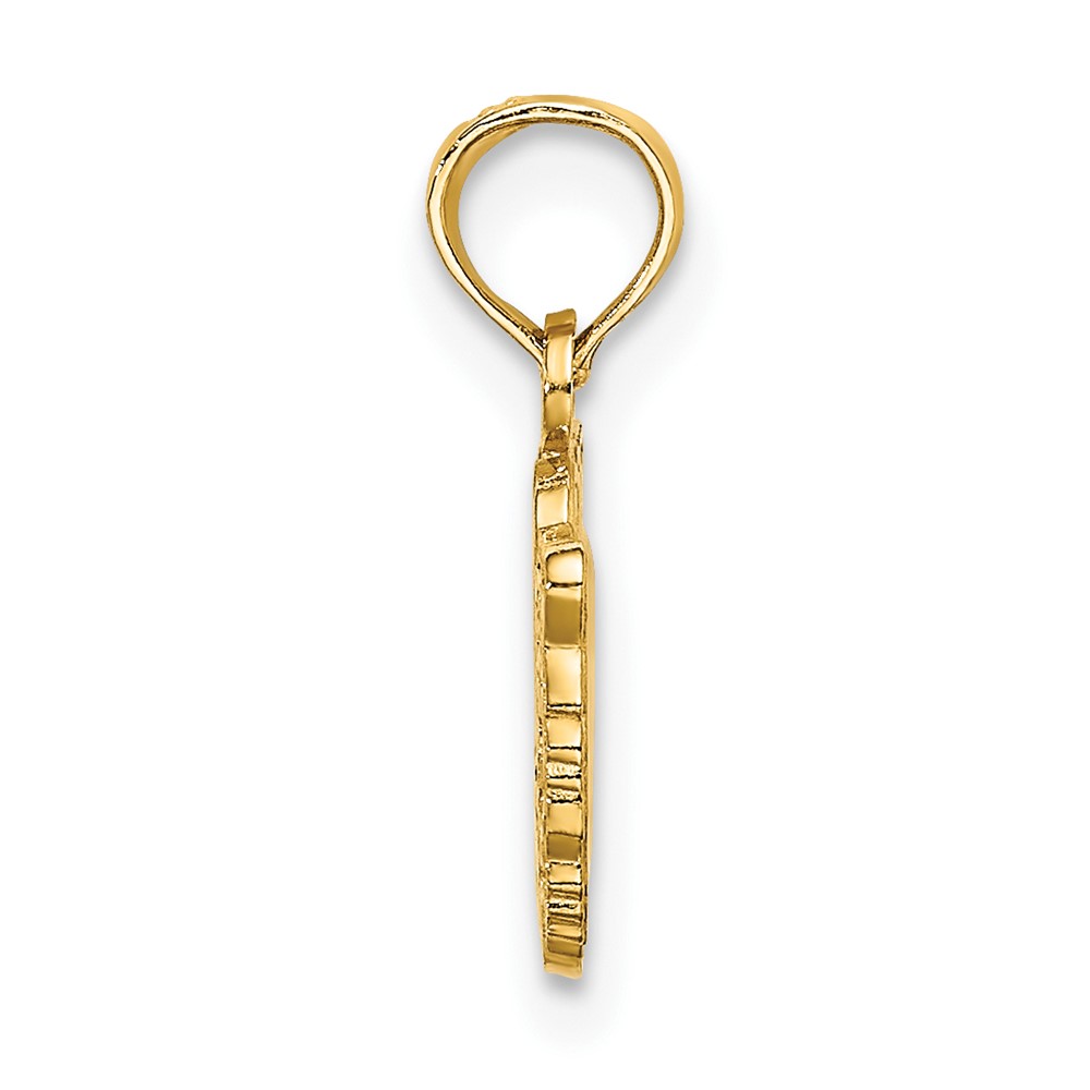 14K I HEART TIGERS w/ Tiger Head Charm (K6434)