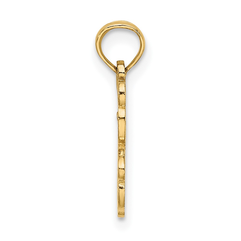 14K Cut out Teddy Bear Charm (K6440)
