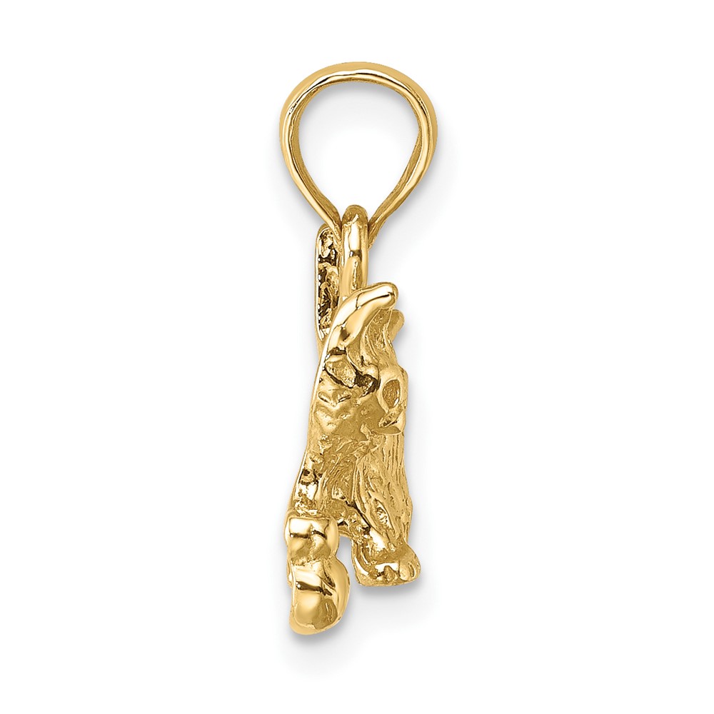 14K Cat with Ball Charm (K6445)