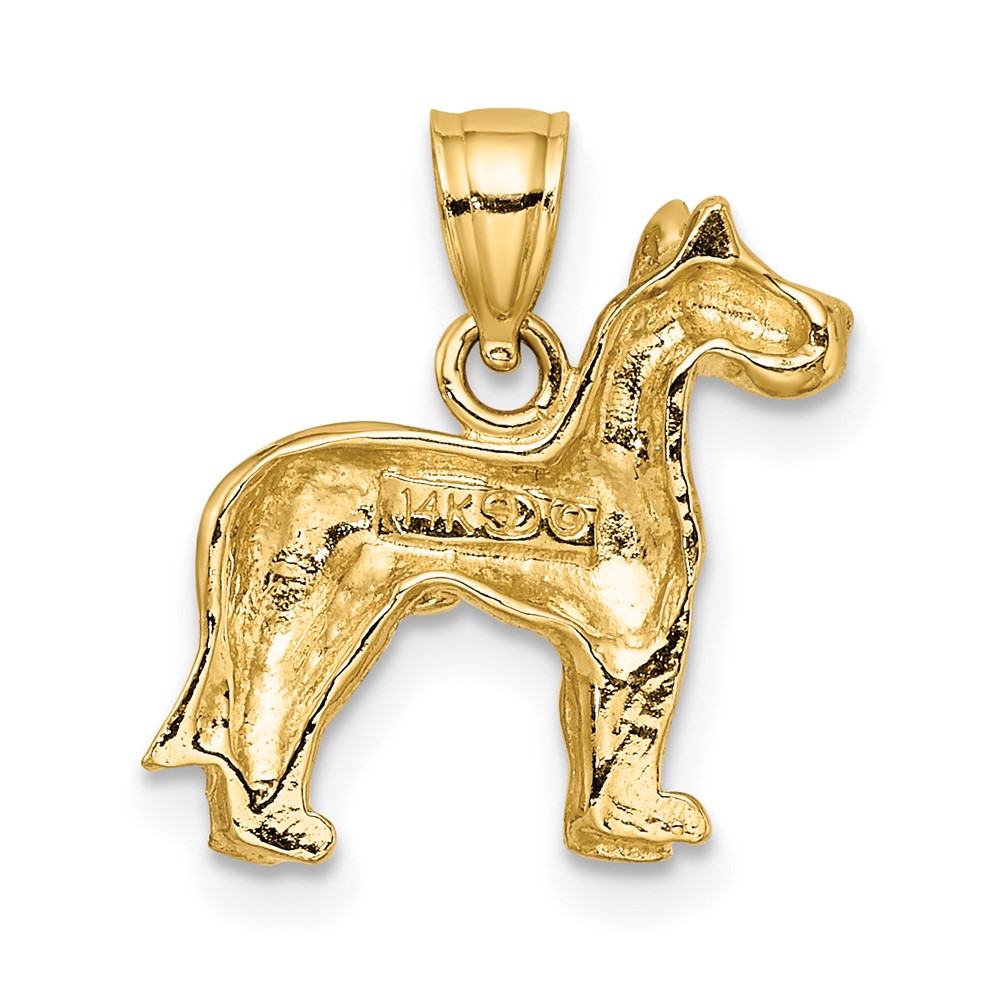 14K Great Dane Dog Charm (K6452)
