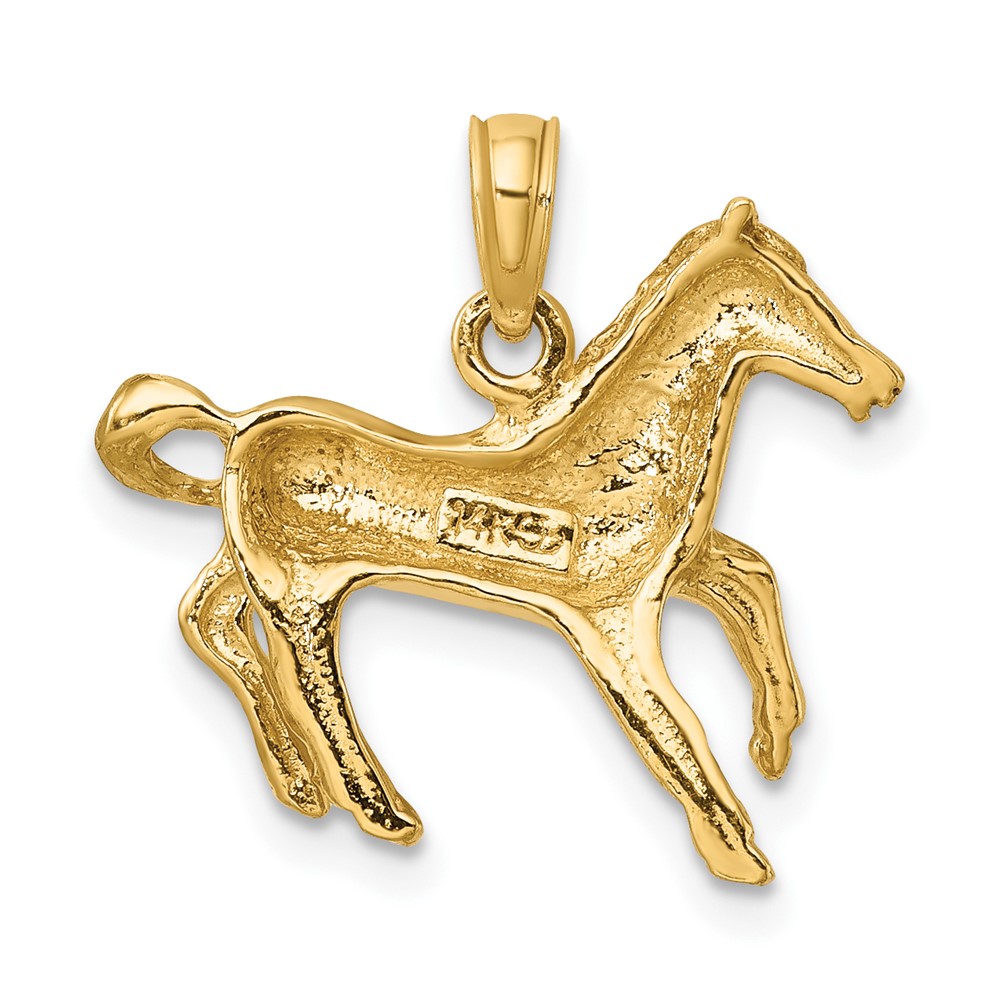 14K Galloping Horse Charm (K6463)