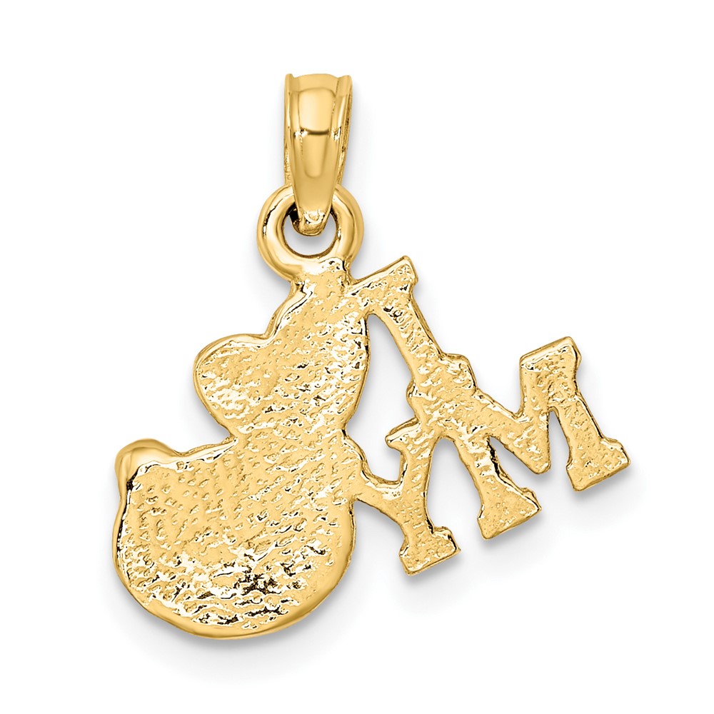 14K I LOVE MY CAT Charm (K6488)