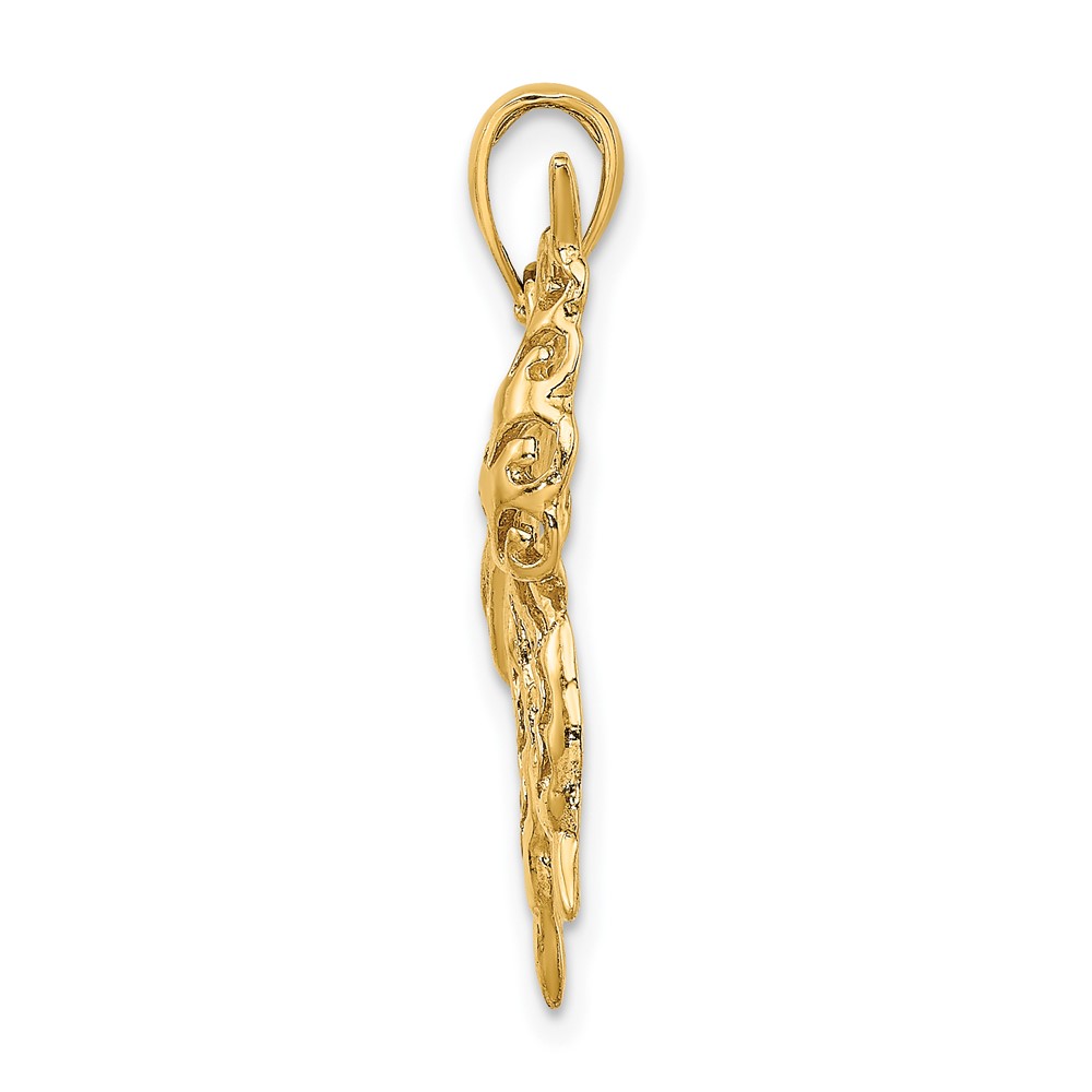 14K Cut-Out Butterfly Charm (K6492)